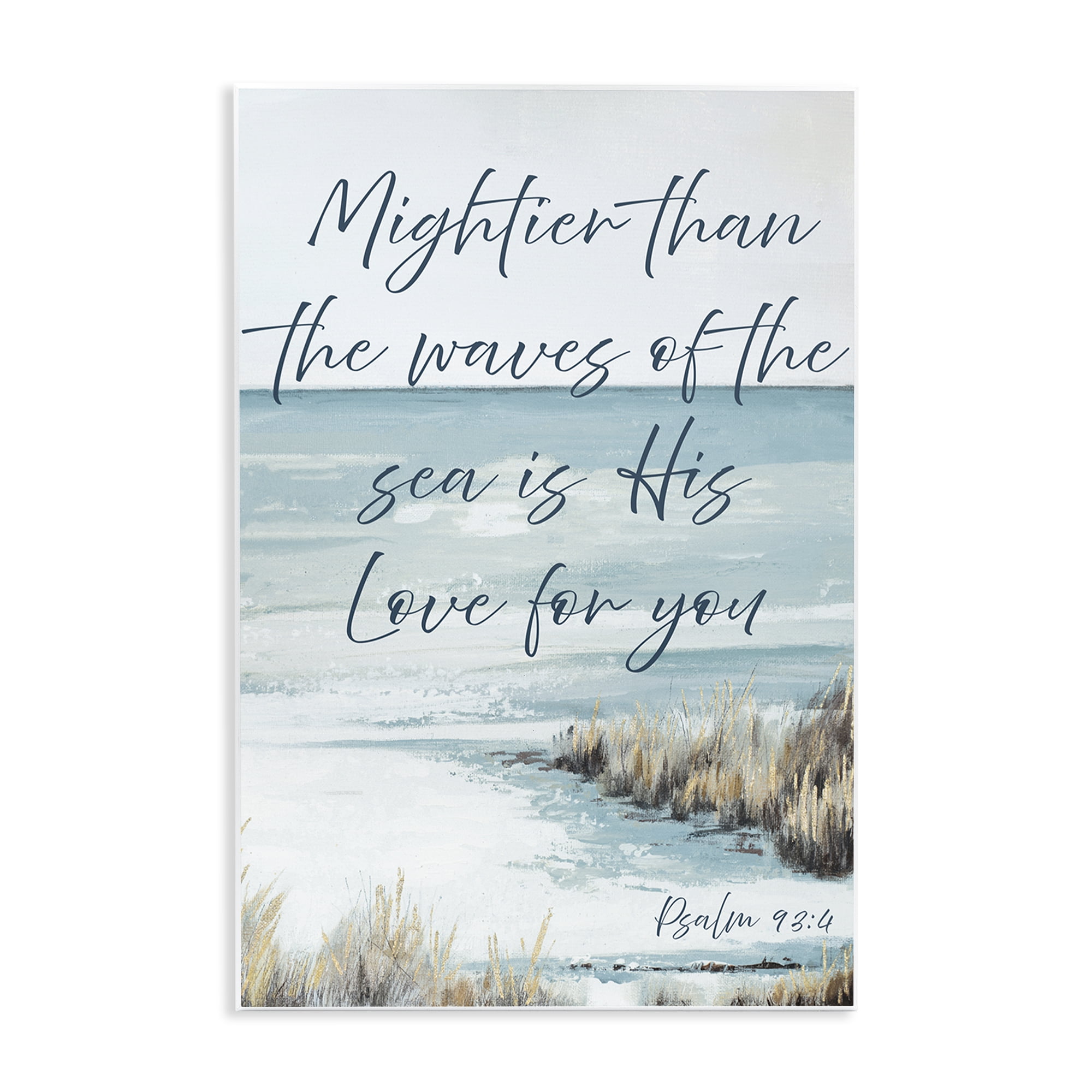 Stupell Industries Mightier Than The Waves Wall Plaque Art, design by Patricia Pinto