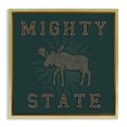 thumbnail image 1 of Stupell Industries Mighty Moose State Animals Painting Gold Floater Framed Canvas Art Print Wall Art, 25 x 25, 1 of 10