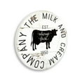 thumbnail image 1 of Stupell Industries Milk and Cream Company Vintage Sign Dairy Cow,12 x 12,Design By Jennifer Pugh, 1 of 5