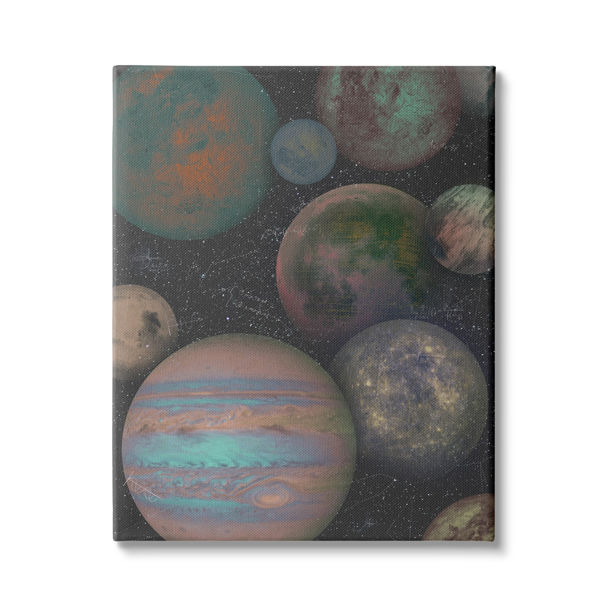 Stupell Industries Milky Way Galaxy Planets Abstract Arrangement Science Equations, 24 x 30,Design by Ziwei Li