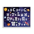 thumbnail image 1 of Stupell Industries Milky way Galaxy Alphabet Letter Chart Rocketship Planets, 16 x 20, Designed by ND Art, 1 of 7