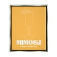 thumbnail image 1 of Stupell Industries Mimosa Splash of OJ Food & Beverage Painting Gray Floater Framed Canvas Art Print Wall Art, 17 x 21, 1 of 10