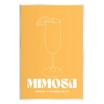 Stupell Industries Mimosa Splash of OJ Food & Beverage Painting Unframed Art Print Wall Art, 10 x 15