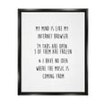 thumbnail image 1 of Stupell Industries Mind Like Internet Browser Funny Typography Painting Black Floater Framed Art Print Wall Art, 1 of 6