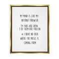 thumbnail image 1 of Stupell Industries Mind Like Internet Browser Funny Typography Painting Gold Floater Framed Art Print Wall Art, 1 of 6