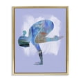 thumbnail image 1 of Stupell Industries Mindful Yoga Pose Sports Painting Gold Floater Framed Canvas Art Print Wall Art, 17 x 21, 1 of 10