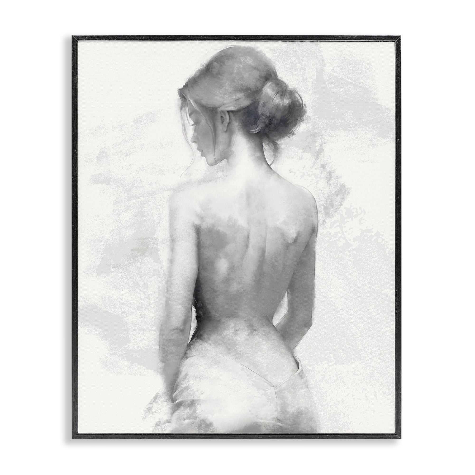 Stupell Industries Mine Elegant Figure Black Framed Giclee Art, design by Kim Allen