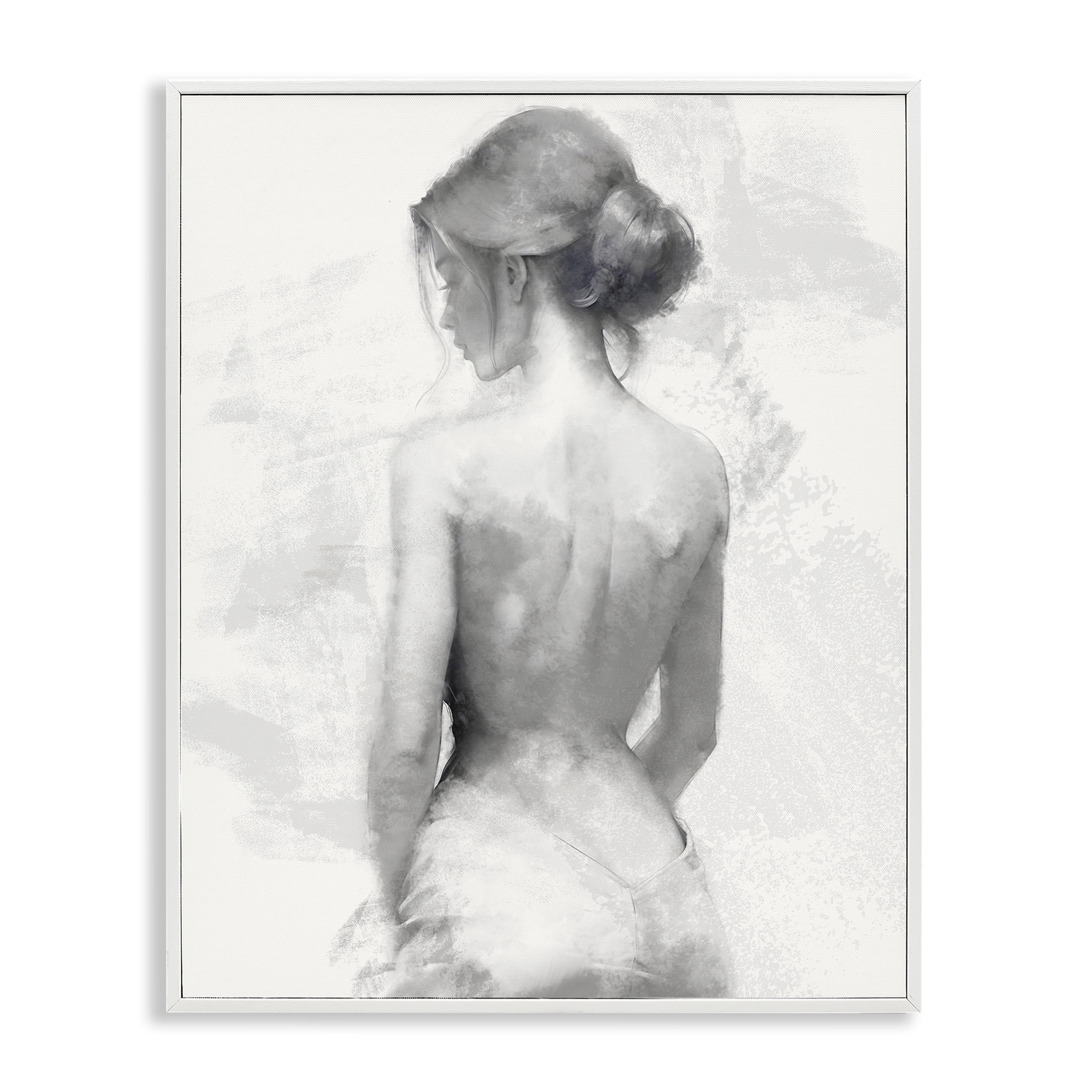 Stupell Industries Mine Elegant Figure White Framed Giclee Art, design by Kim Allen