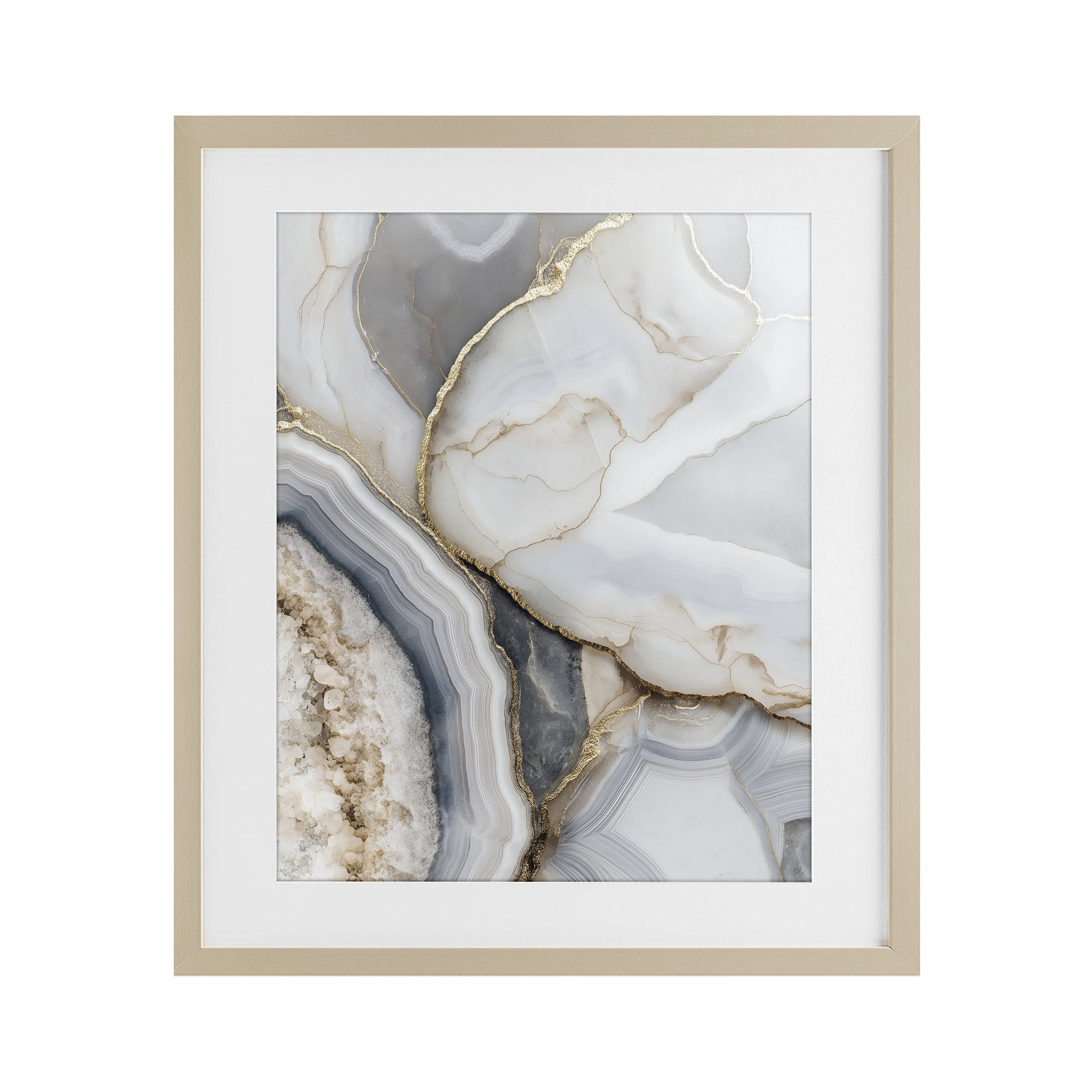 Stupell Industries Mineral Elegance Granite Birch Framed Print Under Glass, design by Svetlana Aleynikova