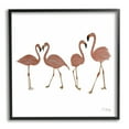 thumbnail image 1 of Stupell Industries Mingling Pink Flamingo Birds Animal Illustration Framed Wall Art, 17 x 30, Design by Ale Saiz Studio, 1 of 5