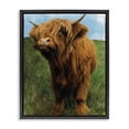 thumbnail image 1 of Stupell Industries Farmhouse Mini Highland Cow Calf Black Floating Frame Canvas Art, 17 x 21, by Renel Peters, 1 of 8
