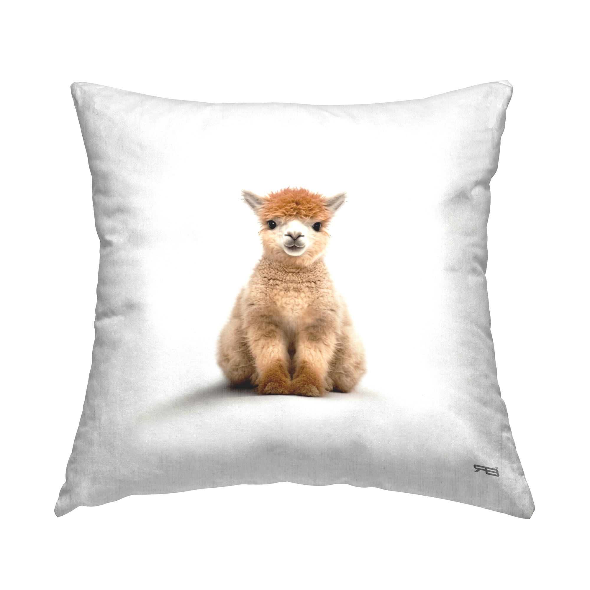 Stupell Industries Minimal Baby Llama Decorative Printed Throw Pillow Design by RB
