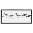 thumbnail image 1 of Stupell Industries Coastal Minimal Beach Bird Sandpipers Black Floating Frame Canvas Art, 25 x 11, by Avery Tillmon, 1 of 7
