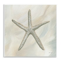 Stupell Industries Minimal Beige Starfish Coastal Painting Unframed Art Print Wall Art, 12 x 12