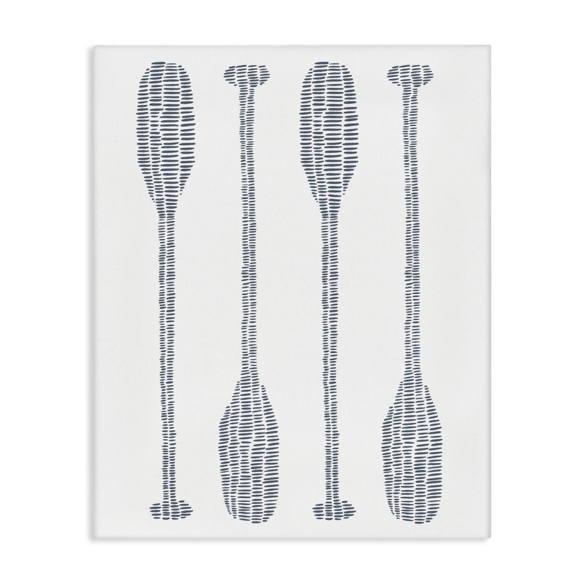 Stupell Industries Minimal Boat Oars Coastal Painting Gallery Wrapped Canvas Art Print Wall Art, 30 x 40