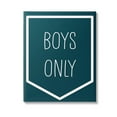 thumbnail image 1 of Stupell Industries Minimal Boys Only Typography Painting Gallery Wrapped Canvas Art Print Wall Art, 16 x 20, 1 of 8