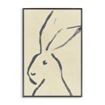 thumbnail image 1 of Stupell Industries Minimal Brushed Rabbit Animals & Insects Drawing Black Framed Art Print Wall Art, 12 x 18, 1 of 10
