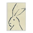 thumbnail image 1 of Stupell Industries Minimal Brushed Rabbit Animals & Insects Drawing White Framed Art Print Wall Art, 20 x 30, 1 of 10