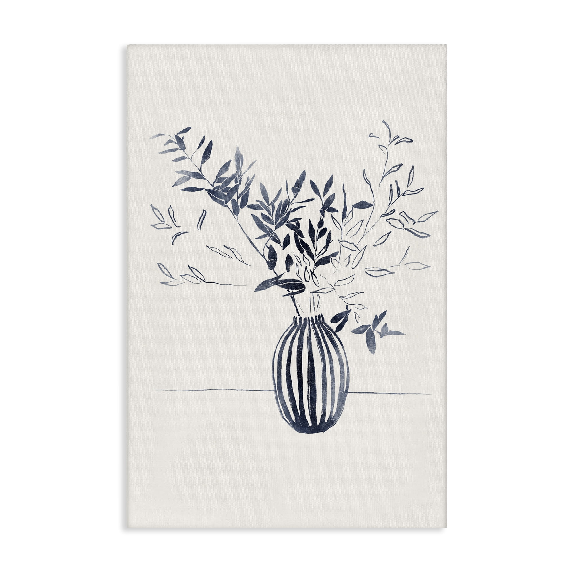 Stupell Industries Minimal Bud Vase Botanical & Floral Painting Gallery Wrapped Canvas Art Print Wall Art, 30 x 45