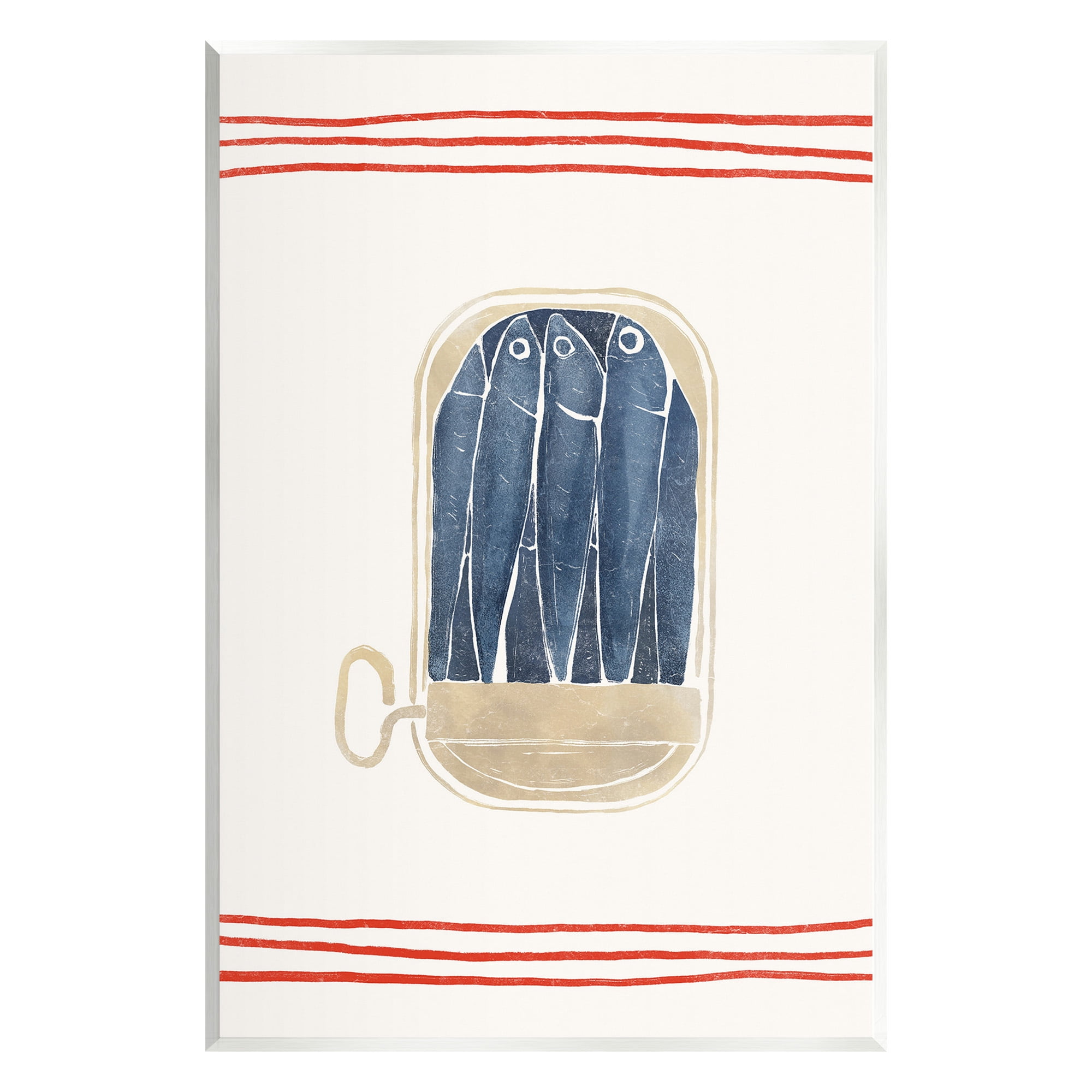 Stupell Industries Minimal Canned Sardines Animals & Insects Painting Unframed Art Print Wall Art, 13 x 19