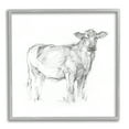 thumbnail image 1 of Stupell Industries Minimal Cattle Sketch Animals & Insects Drawing Gray Framed Art Print Wall Art, 17 x 17, 1 of 9