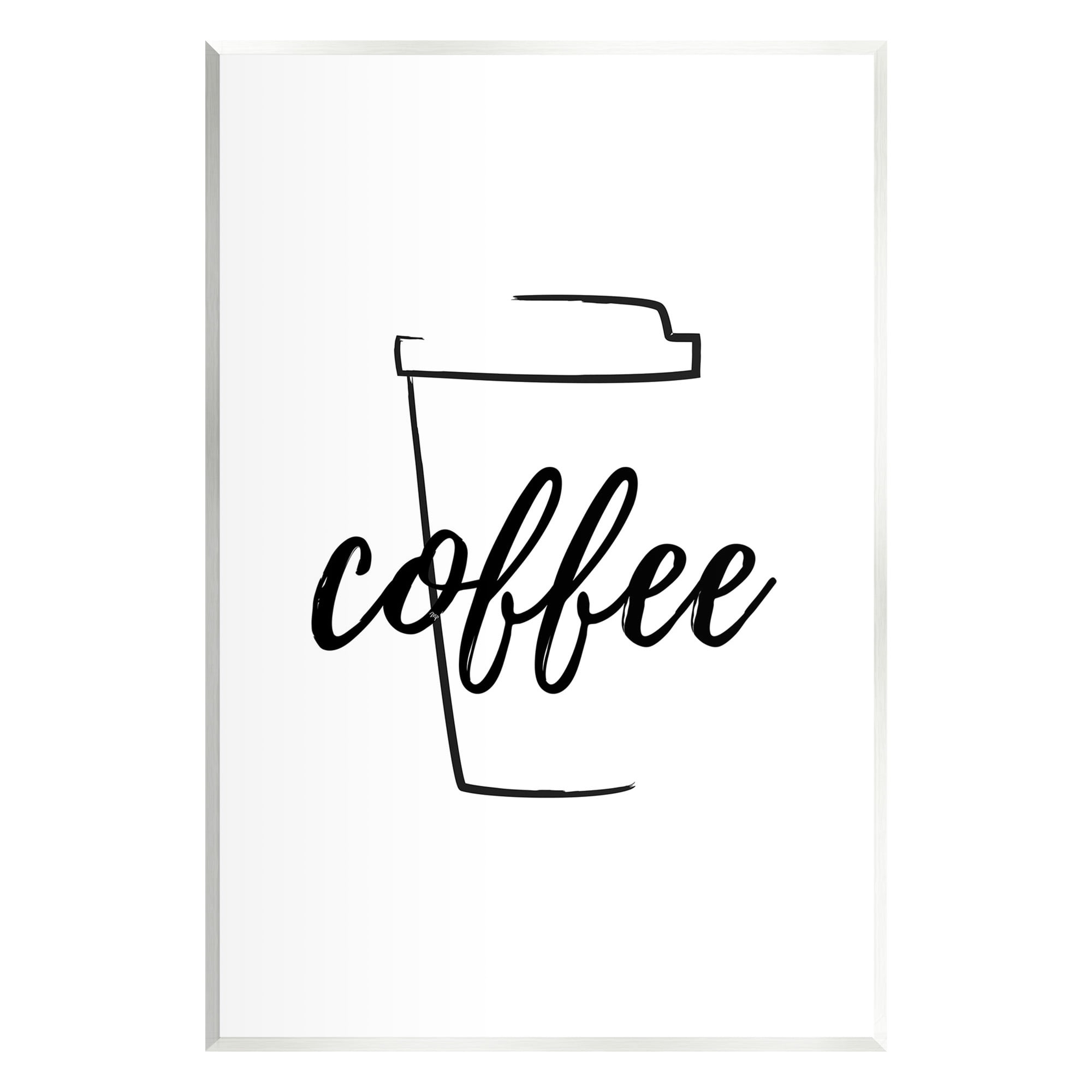 Stupell Industries Minimal Coffee Cup Food & Beverage Painting Unframed Art Print Wall Art, 10 x 15