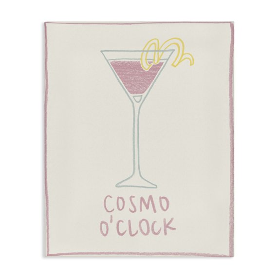 Stupell Industries Contemporary Minimal Cosmo O'Clock Canvas Art, 16 x 20, by Grace Popp