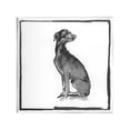thumbnail image 1 of Stupell Industries Minimal Dog with Border Animals & Insects Painting Unframed Art Print Wall Art, 12 x 12, 1 of 7