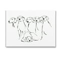 thumbnail image 1 of Stupell Industries Minimal Dogs Doodle Animals & Insects Painting Gallery Wrapped Canvas Art Print Wall Art, 48 x 36, 1 of 8