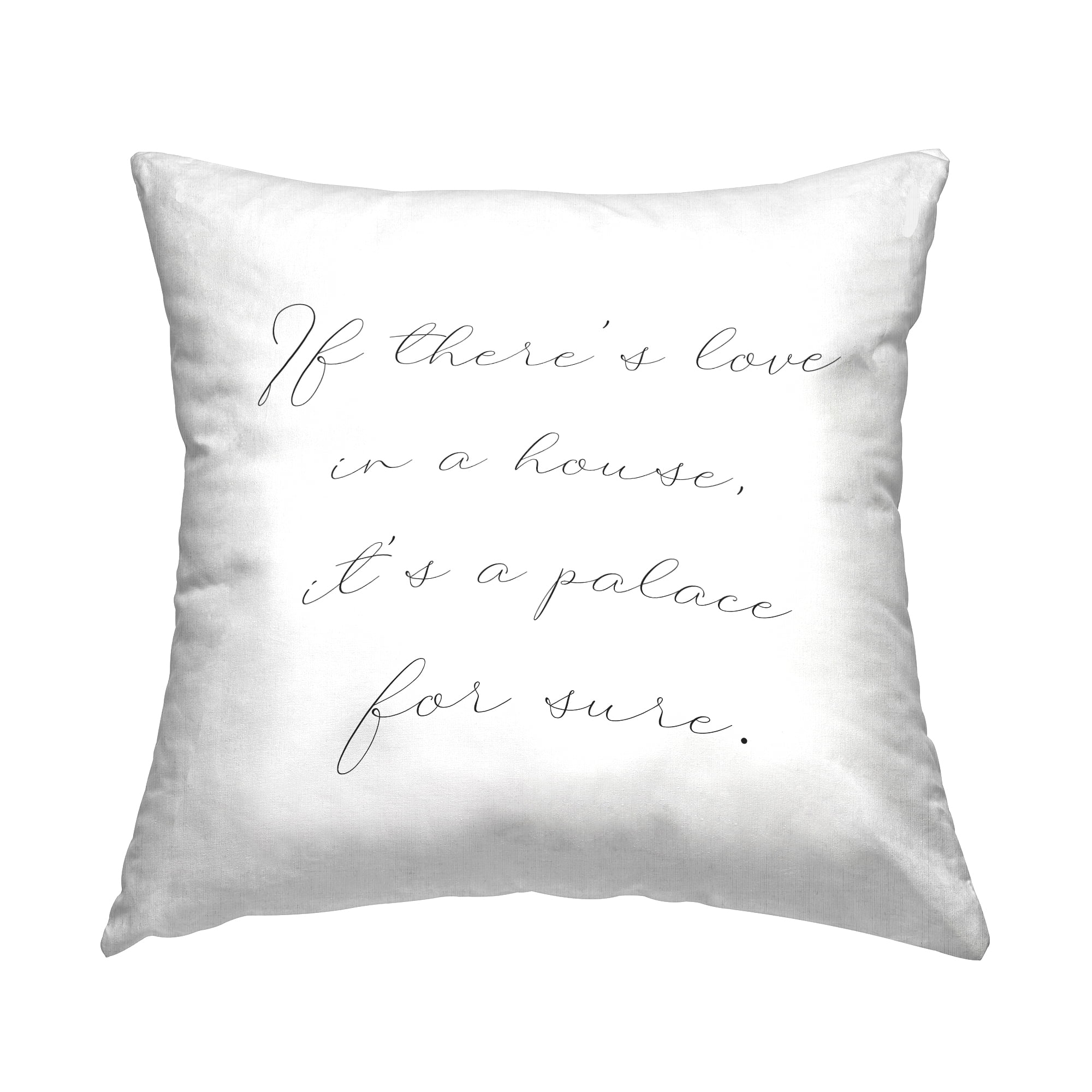 Stupell Industries Minimal Family Phrase Square Decorative Printed Throw Pillow, 18 x 18