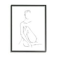 thumbnail image 1 of Stupell Industries Minimal Female Figure Drawing Contour Linework Black Framed, 11 x 14, Design by Ethan Harper, 1 of 5
