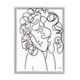 thumbnail image 1 of Stupell Industries Minimal Female Linework Portrait Curly Hair Detail Design by Patti Mann, 1 of 7
