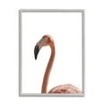 thumbnail image 1 of Stupell Industries Minimal Flamingo Portrait Animals & Insects Painting Gray Framed Art Print Wall Art, 24 x 30, 1 of 8