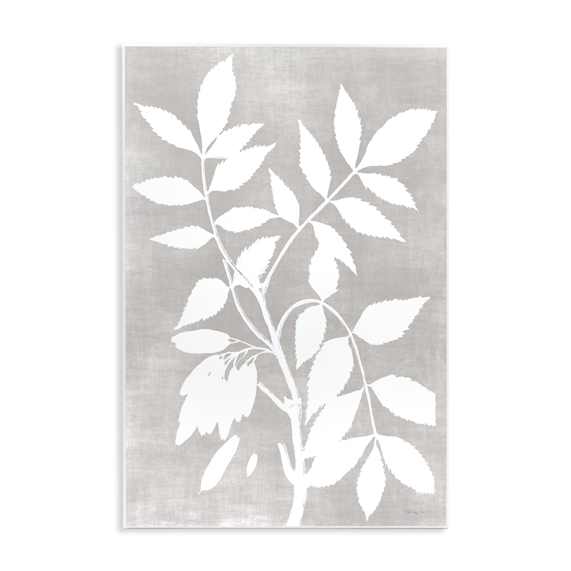 Stupell Industries Minimal Foliage Impression Wall Plaque Art, design by Stellar Design Studio