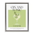 thumbnail image 1 of Stupell Industries Minimal Gin and Tonic Food & Beverage Painting Gray Floater Framed Canvas Art Print Wall Art, 25 x 31, 1 of 9