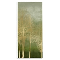 Stupell Industries Minimal Gold Branches Landscape & Nature Painting Unframed Art Print Wall Art, 7 x 17