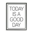 thumbnail image 1 of Stupell Industries Minimal Good Day Phrase Inspirational Painting Black Framed Art Print Wall Art, 24 x 30, 1 of 9