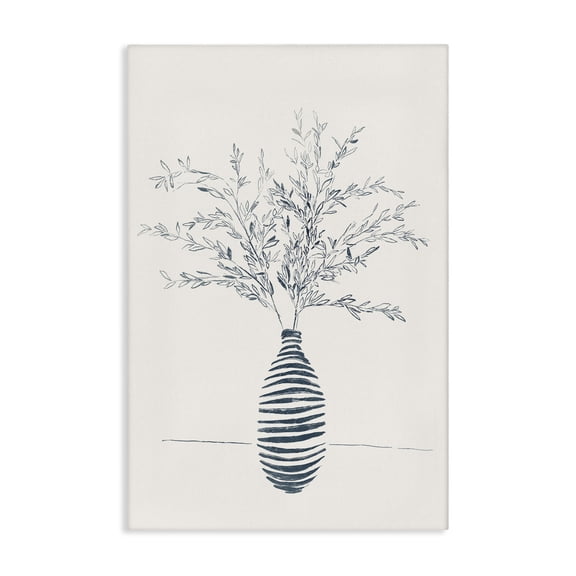 Stupell Industries Minimal Herb Vase Botanical & Floral Painting Gallery Wrapped Canvas Art Print Wall Art, 16 x 24