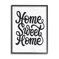thumbnail image 1 of Stupell Industries Minimal Home Sweet Home Typography Light Worn Pattern Inspirational Painting Black Framed Art Print Wall Art, 11 x 14, 1 of 7