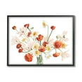 thumbnail image 1 of Stupell Industries Minimal Intertwining Orange White Flower Bouquet , 14 x 11, Design by Grace Popp, 1 of 5