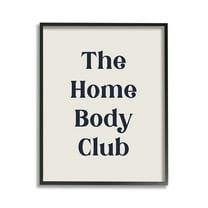 Stupell Industries Minimal Introverted Phrase Typography Painting Black Framed Art Print Wall Art, 11 x 14