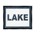 thumbnail image 1 of Stupell Industries Minimal Lake Phrase Typography Painting Black Floater Framed Canvas Art Print Wall Art, 21 x 17, 1 of 10