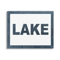thumbnail image 1 of Stupell Industries Minimal Lake Phrase Typography Painting Gallery Wrapped Canvas Art Print Wall Art, 30 x 24, 1 of 8