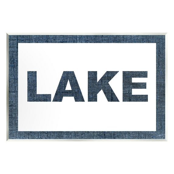 Stupell Industries Minimal Lake Phrase Typography Painting Unframed Art Print Wall Art, 19 x 13