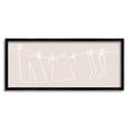 thumbnail image 1 of Stupell Industries Minimal Laundry Doodle Abstract Painting Black Framed Art Print Wall Art, 24 x 10, 1 of 9