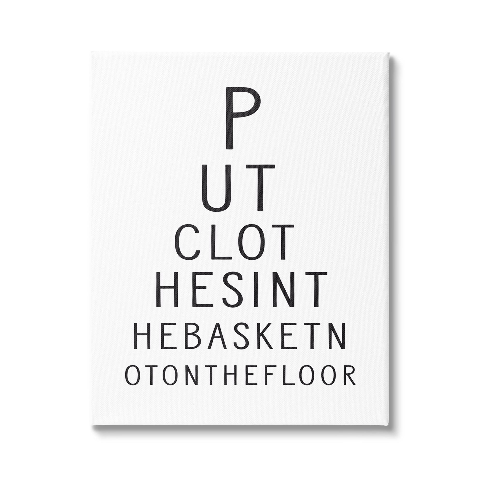 Stupell Industries Minimal Laundry Humor Typography Painting Gallery Wrapped Canvas Print Wall Art, 24 x 30