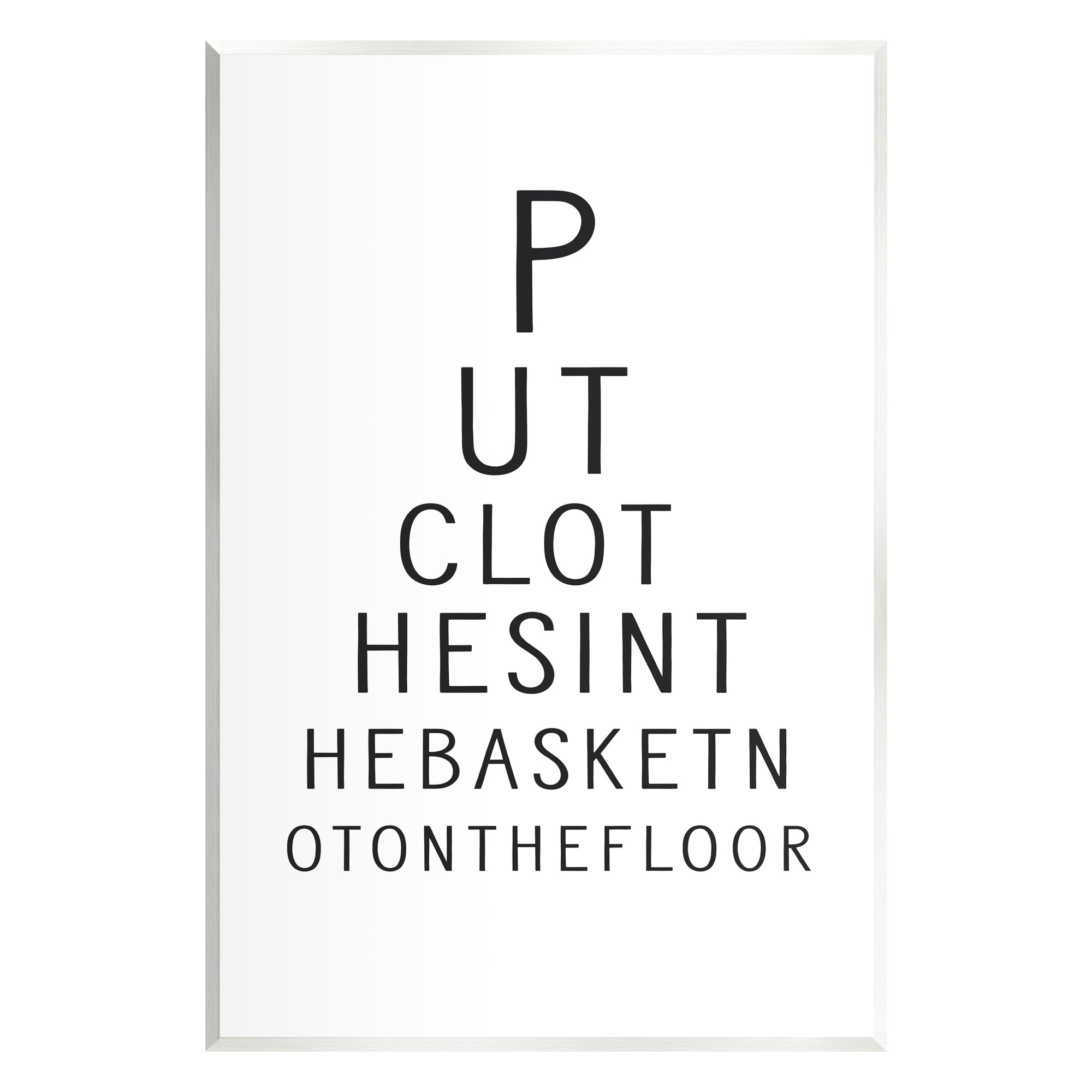 Stupell Industries Minimal Laundry Humor Typography Painting Unframed Art Print Wall Art, 13 x 19