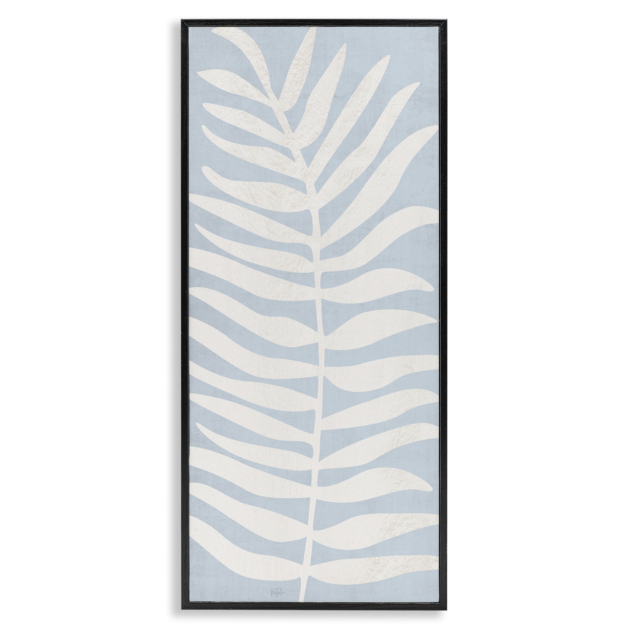 Stupell Industries Minimal Leaf Silhouette Black Framed Giclee Art, design by Natalie Carpentieri
