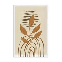 Stupell Industries Minimal Leaf Sprig Botanical & Floral Painting Gallery Wrapped Canvas Art Print Wall Art, 16 x 24