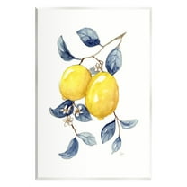 Stupell Industries Minimal Lemon Fruits Food & Beverage Painting Unframed Art Print Wall Art, 10 x 15